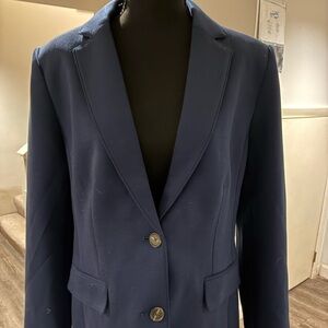 Ann Taylor Navy blue Double Knit Blazer